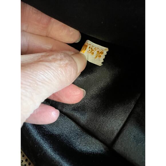 Vintage 60s Magid black beaded Evening Bag - Picture 10 of 10